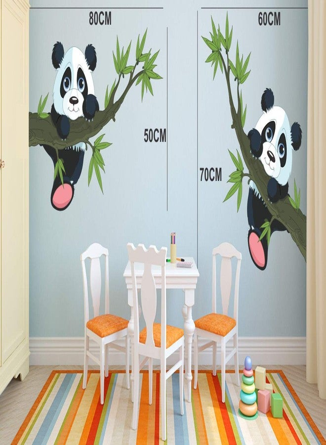 Walltech Panda Hanging On A Branch Wall Sticker| Beautiful Design Wall Decoration Sticker - Image 2